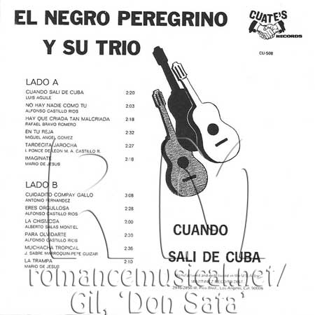 Tras - El Negro Peregrino y su Trío