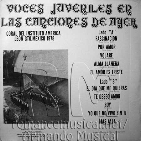 Tras - Coral del Instituto América